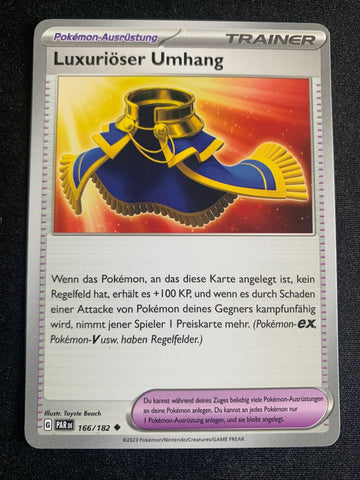 Luxuriöser Umhang 166/182 – Paradoxrift (Karmesin & Purpur) – Pokémon Karte Matt