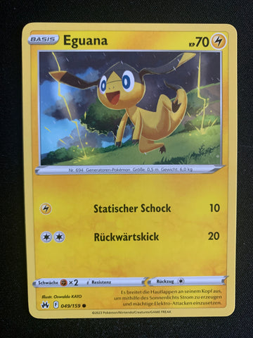 Eguana 49/159 – Zenit der Könige (Schwert & Schild) – Pokémon Karte Matt