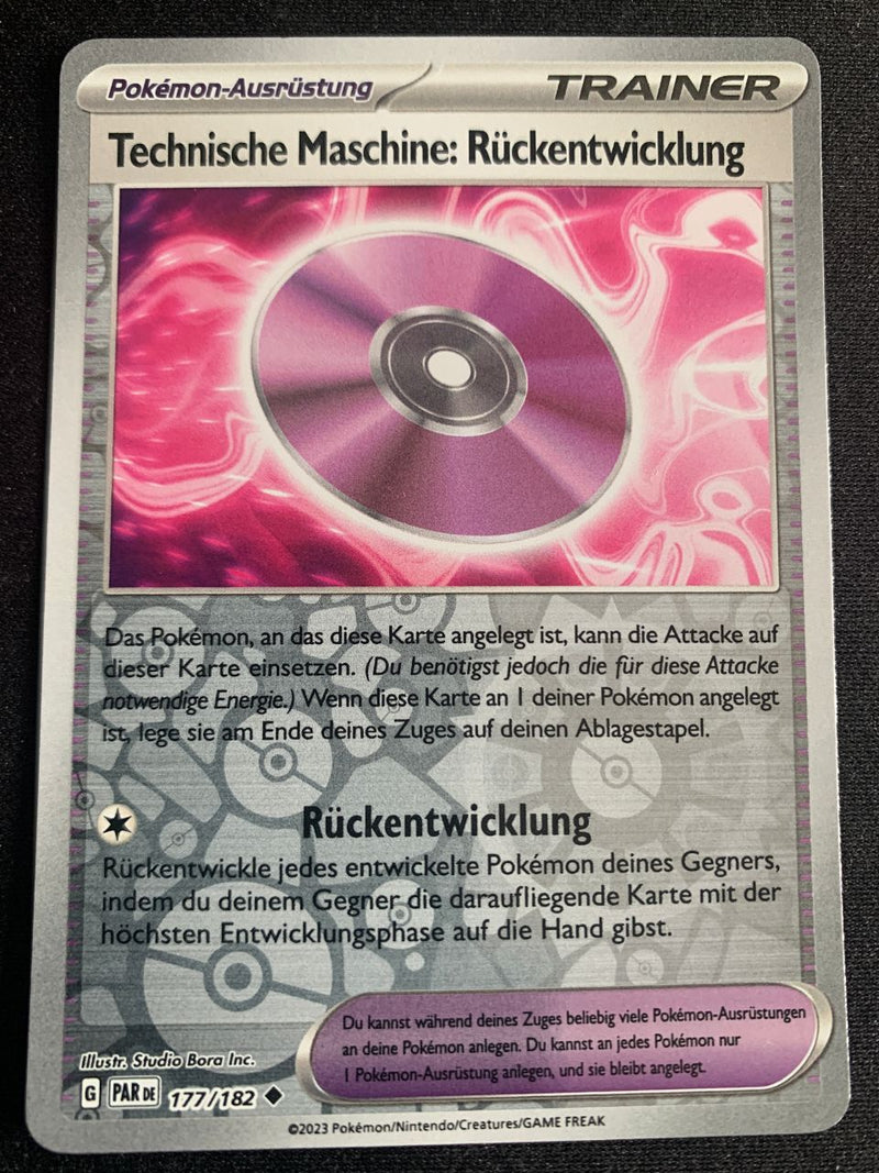 Technische Maschine: Rückentwicklung 177/182 – Paradoxrift (Karmesin & Purpur) – Pokémon Karte Reverse Holo