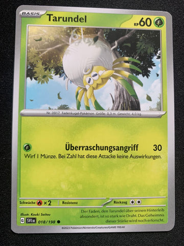 Tarundel 18/198 – Karmesin & Purpur – Pokémon Karte Matt