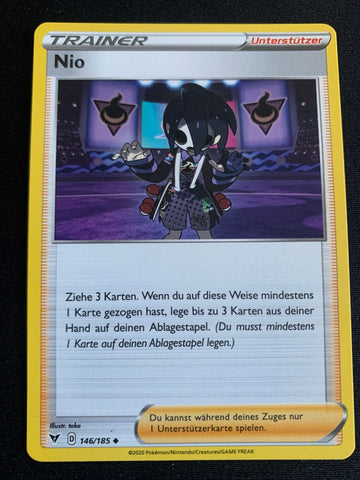 Nio 146/185 – Farbenschock (Schwert & Schild) – Pokémon Karte Matt
