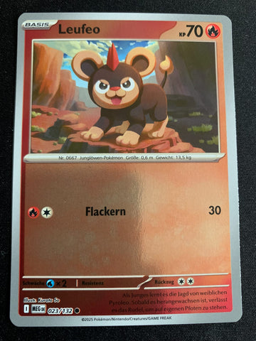 Leufeo 23/132 – Mega-Entwicklung – Pokémon Karte Reverse Holo