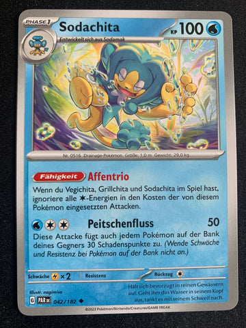 Sodachita 42/182 – Paradoxrift (Karmesin & Purpur) – Pokémon Karte Matt