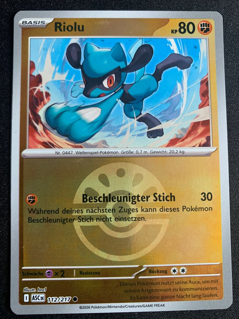 Riolu – 112/217 (Erhabene Helden (Mega-Entwicklung))