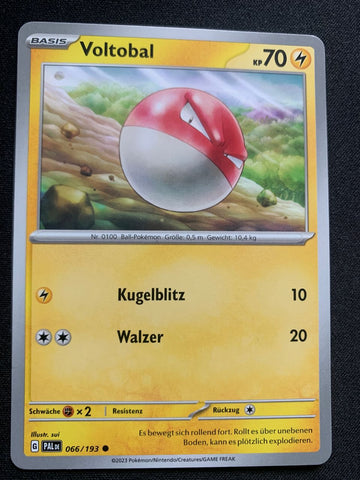 Voltobal 66/193 – Entwicklungen in Paldea (Karmesin & Purpur) – Pokémon Karte Matt