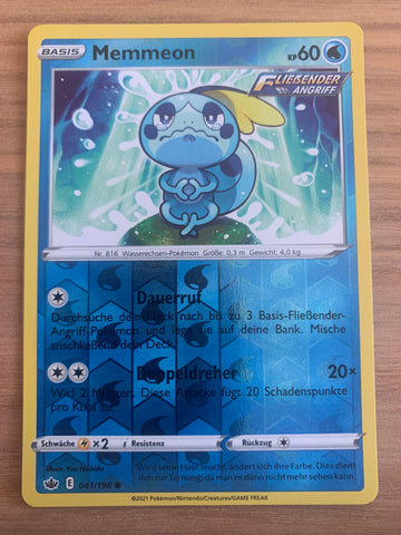 Memmeon 41/198 – Schaurige Herrschaft (Schwert & Schild) – Pokémon Karte Reverse Holo