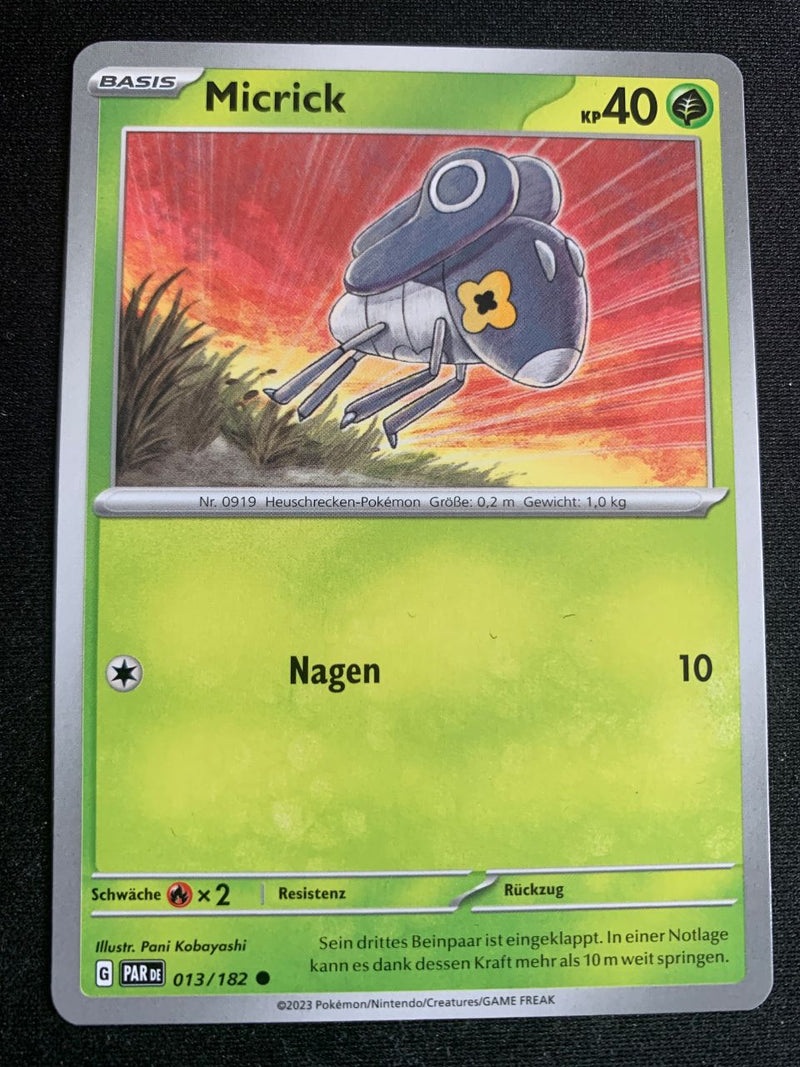 Micrick 13/182 – Paradoxrift (Karmesin & Purpur) – Pokémon Karte Matt