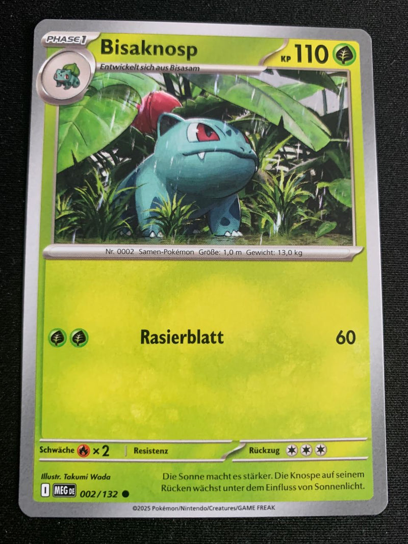 Bisaknosp 2/132 – Mega-Entwicklung – Pokémon Karte Matt