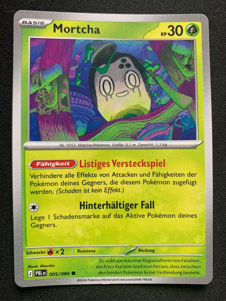 Mortcha 5/84 – Dunkelnacht (Mega-Entwicklung) – Pokémon Karte Matt