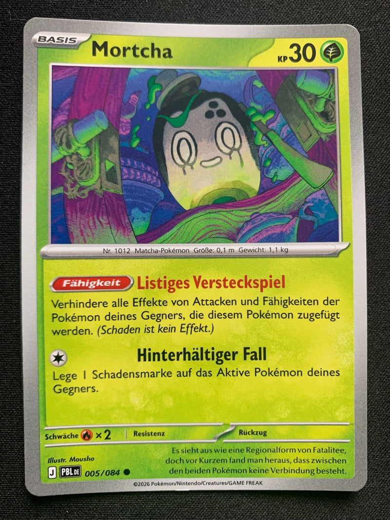 Mortcha 5/84 – Dunkelnacht (Mega-Entwicklung) – Pokémon Karte Matt