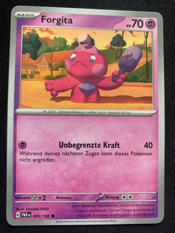 Forgita 83/182 – Paradoxrift (Karmesin & Purpur) – Pokémon Karte Matt