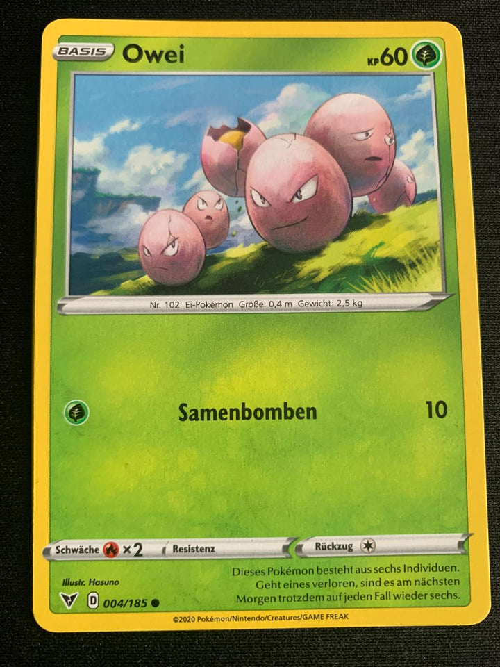 Owei 4/185 – Farbenschock (Schwert & Schild) – Pokémon Karte Matt