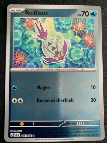Reißlaus 25/86 – Wachsendes Chaos (Mega-Entwicklung) – Pokémon Karte Reverse Holo