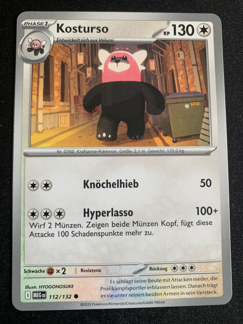 Kosturso 112/132 – Mega-Entwicklung – Pokémon Karte Matt