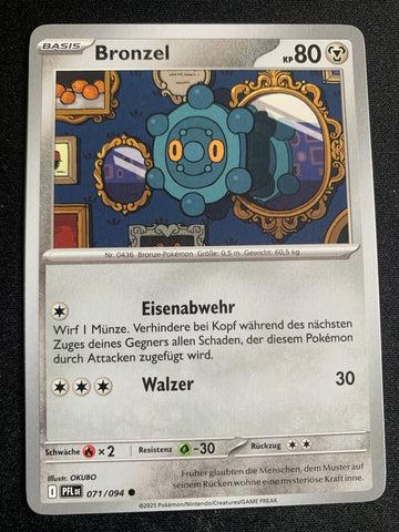 Bronzel 71/94 – Fatale Flammen (Mega-Entwicklung) – Pokémon Karte Matt