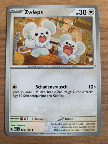 Zwieps 153/182 – Paradoxrift (Karmesin & Purpur) – Pokémon Karte Matt