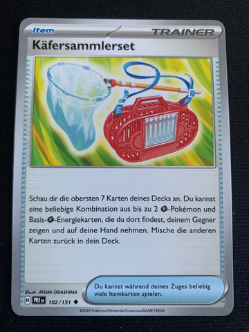 Käfersammlerset 102/131 – Prismatische Entwicklungen (Karmesin & Purpur) – Pokémon Karte Matt