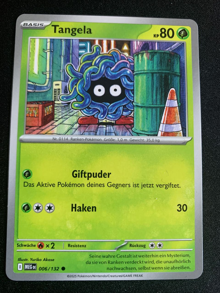 Tangela 6/132 – Mega-Entwicklung – Pokémon Karte Matt