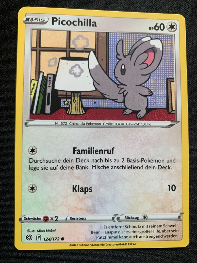 Picochilla 124/172 – Strahlende Sterne (Schwert & Schild) – Pokémon Karte Matt