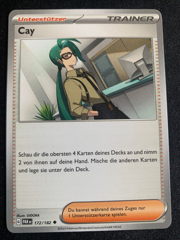Cay 172/182 – Paradoxrift (Karmesin & Purpur) – Pokémon Karte Matt
