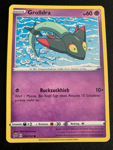 Grolldra 89/192 – Clash der Rebellen (Schwert & Schild) – Pokémon Karte Matt