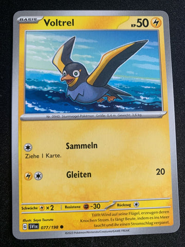 Voltrel 77/198 – Karmesin & Purpur – Pokémon Karte Matt