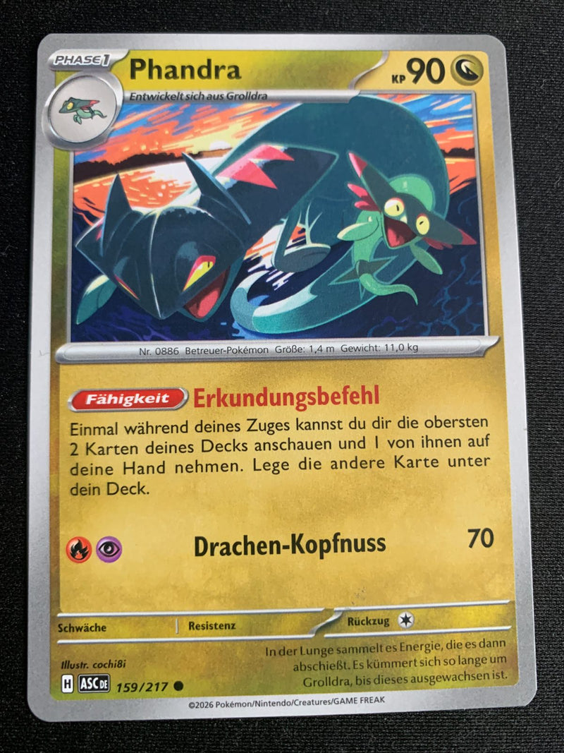 Phandra 159/217 – Erhabene Helden (Mega-Entwicklung) – Pokémon Karte Matt