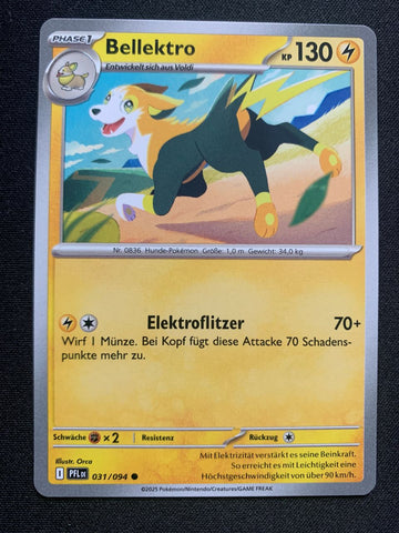 Bellektro 31/94 – Fatale Flammen (Mega-Entwicklung) – Pokémon Karte Matt
