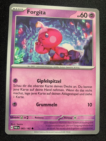 Forgita 82/182 – Paradoxrift (Karmesin & Purpur) – Pokémon Karte Matt