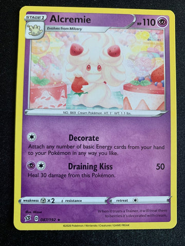 Alcremie (Englisch) 87/192 – Clash der Rebellen (Schwert & Schild) – Pokémon Karte Matt
