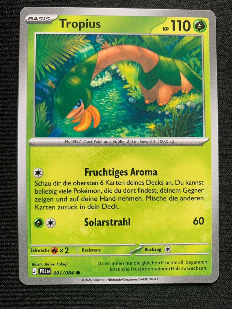 Tropius 1/84 – Dunkelnacht (Mega-Entwicklung) – Pokémon Karte Matt