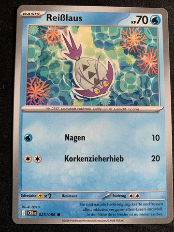 Reißlaus 25/86 – Wachsendes Chaos (Mega-Entwicklung) – Pokémon Karte Matt