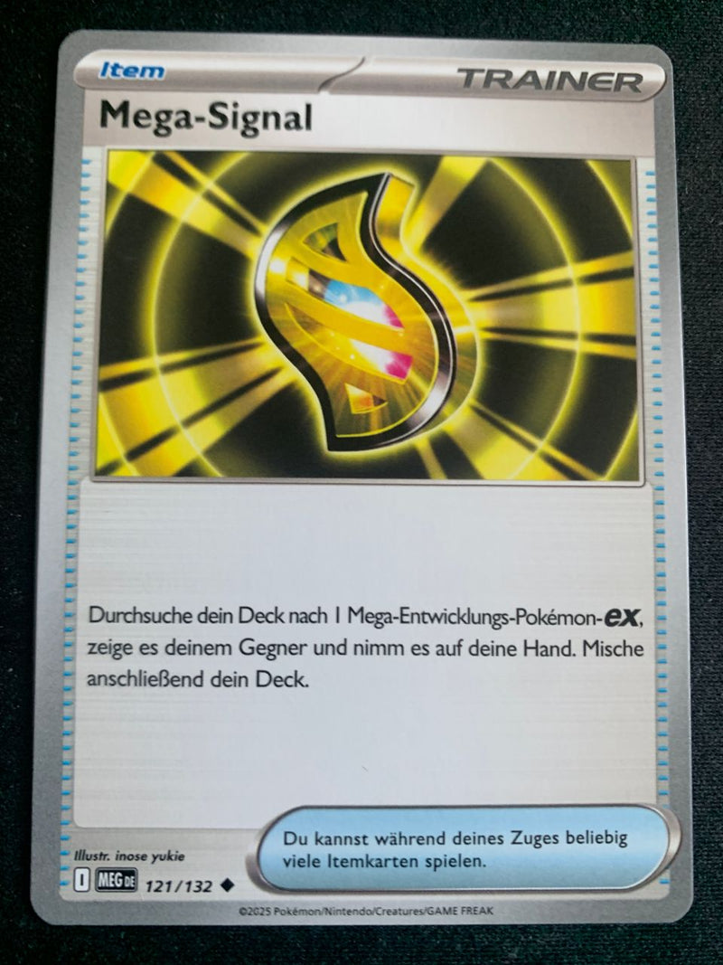 Mega-Signal 121/132 – Mega-Entwicklung – Pokémon Karte Matt