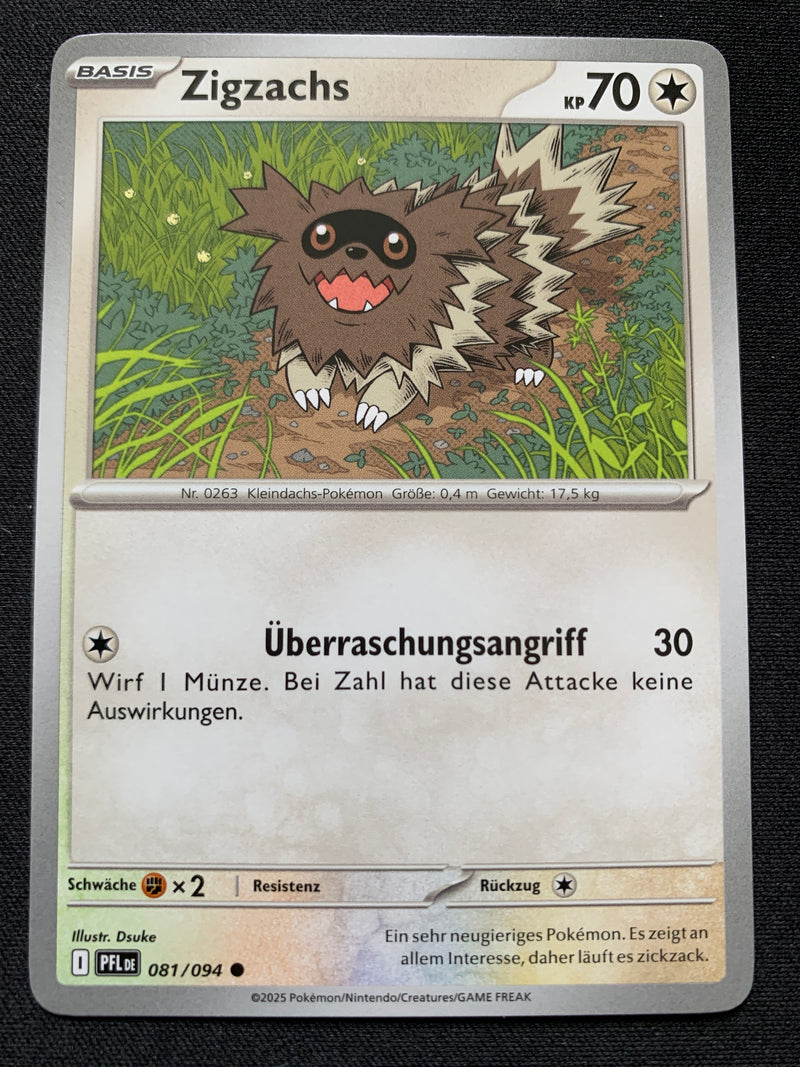 Zigzachs 81/94 – Fatale Flammen (Mega-Entwicklung) – Pokémon Karte Matt