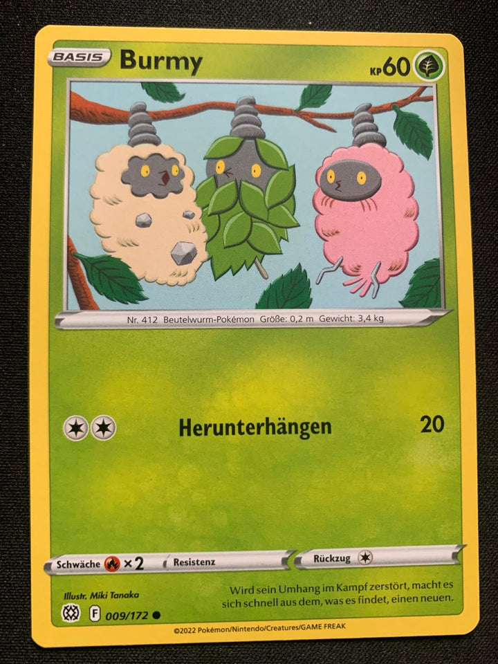 Burmy 9/172 – Strahlende Sterne (Schwert & Schild) – Pokémon Karte Matt