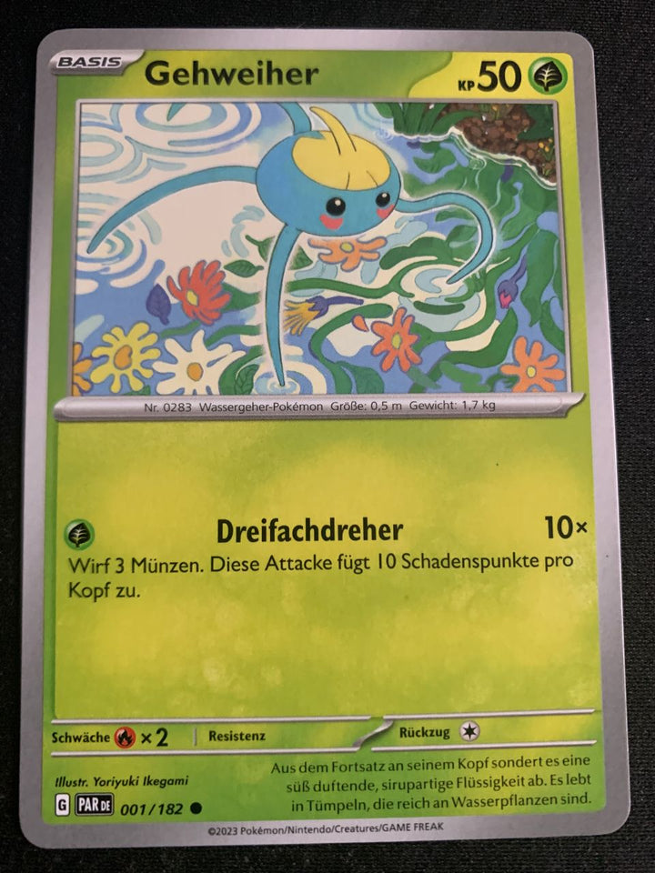 Gehweiher 1/182 – Paradoxrift (Karmesin & Purpur) – Pokémon Karte Matt