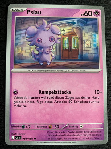 Psiau 36/86 – Wachsendes Chaos (Mega-Entwicklung) – Pokémon Karte Matt