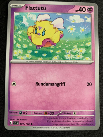 Flattutu 101/198 – Karmesin & Purpur – Pokémon Karte Matt
