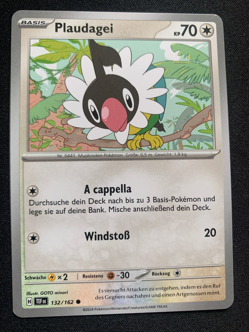 Plaudagei 132/162 – Gewalten der Zeit (Karmesin & Purpur) – Pokémon Karte Matt