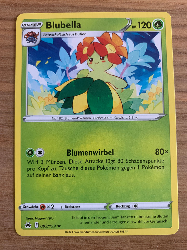 Blubella 3/159 – Zenit der Könige (Schwert & Schild) – Pokémon Karte Matt