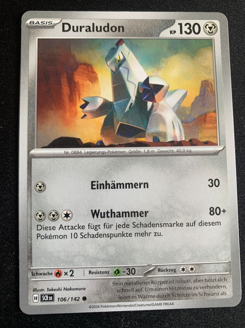 Duraludon 106/142 – Stellarkrone (Karmesin & Purpur) – Pokémon Karte Matt