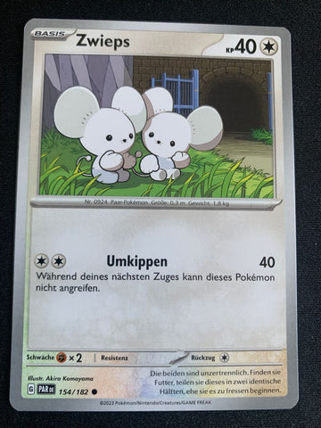 Zwieps 154/182 – Paradoxrift (Karmesin & Purpur) – Pokémon Karte Matt