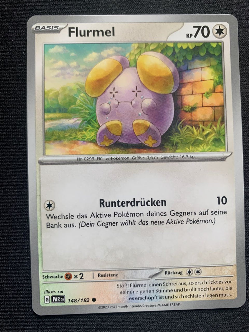 Flurmel 148/182 – Paradoxrift (Karmesin & Purpur) – Pokémon Karte Matt