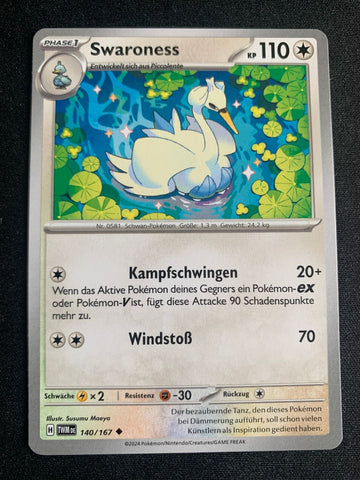 Swaroness 140/167 – Maskerade im Zwielicht (Karmesin & Purpur) – Pokémon Karte Matt