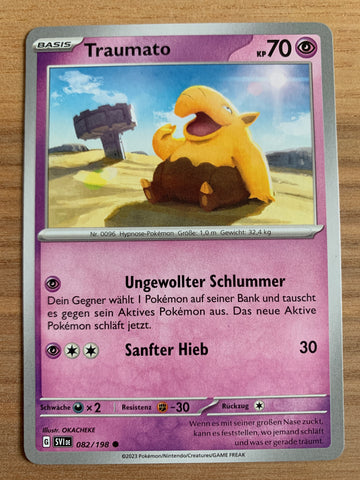 Traumato 82/198 – Karmesin & Purpur – Pokémon Karte Matt