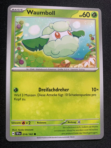 Waumboll 14/162 – Gewalten der Zeit (Karmesin & Purpur) – Pokémon Karte Matt