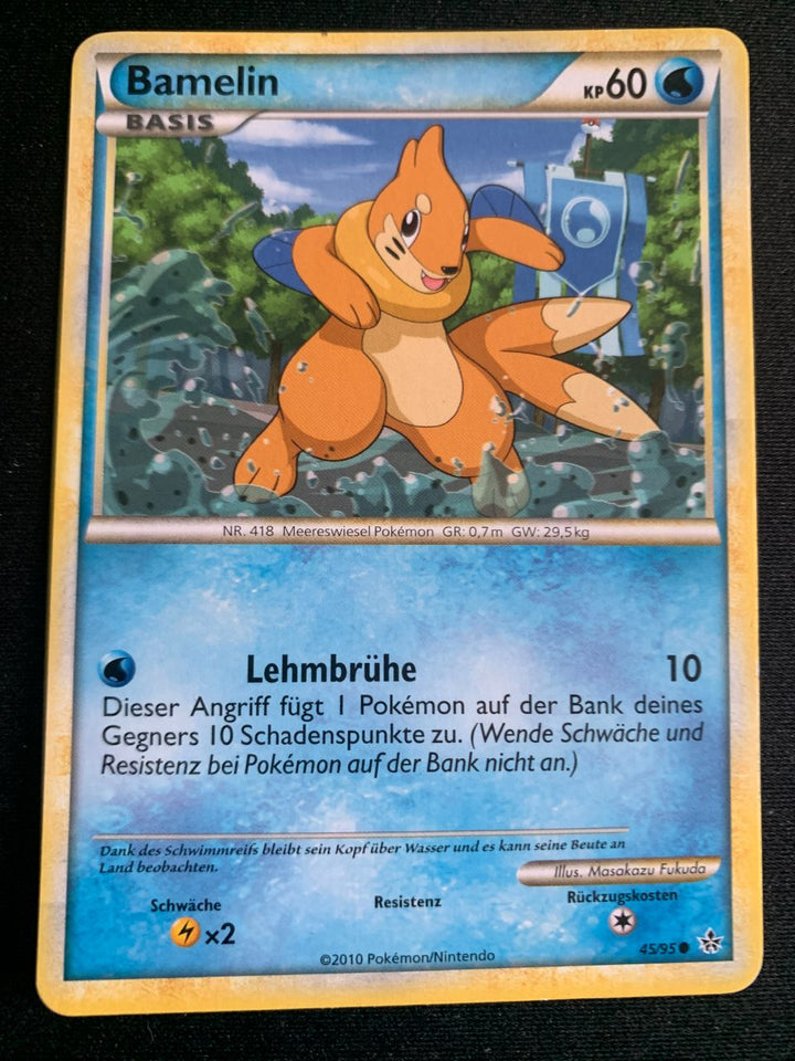 Bamelin 45/95 – Entfesselt (HeartGold SoulSilver) – Pokémon Karte Matt