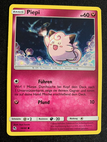 Piepi 38/68 – Verborgenes Schicksal – Pokémon Karte Matt