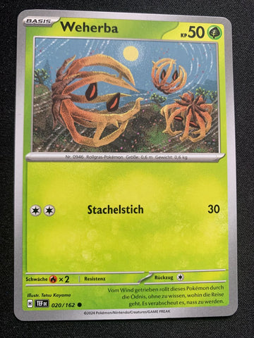 Weherba 20/162 – Gewalten der Zeit (Karmesin & Purpur) – Pokémon Karte Matt