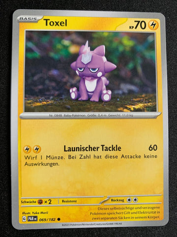Toxel 69/182 – Paradoxrift (Karmesin & Purpur) – Pokémon Karte Matt